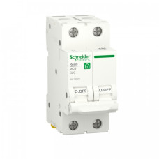 Автоматический выключатель RESI9 Schneider Electric 20А, 2P, кривая С, 6кА