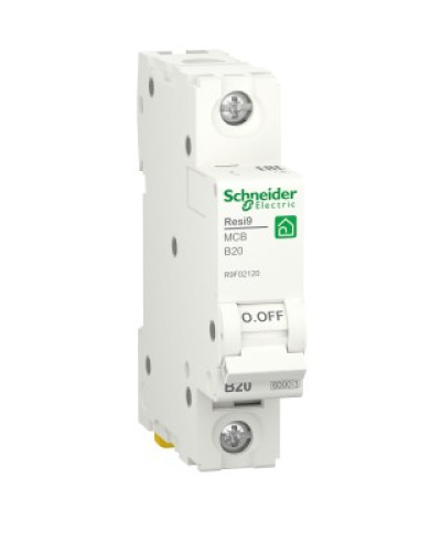 Автоматичний вимикач RESI9 Schneider Electric 20 A, 1P, крива В, 6кА