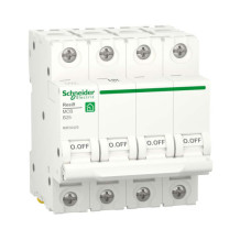 Автоматический выключатель RESI9 Schneider Electric 25А, 4P, кривая В, 6кА   