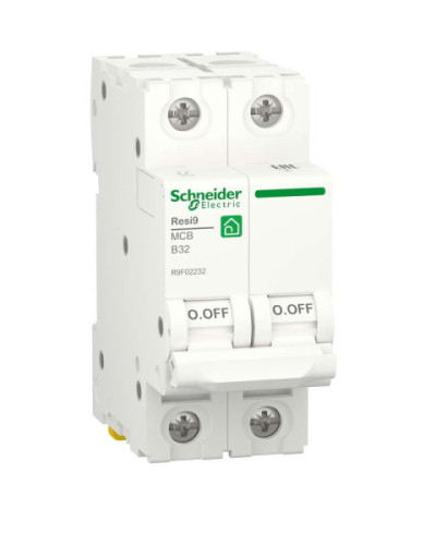 Автоматичний вимикач RESI9 Schneider Electric 32 А, 2P, крива В, 6кА