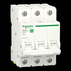 Автоматический выключатель RESI9 Schneider Electric 40 А, 3P, кривая В, 6кА   