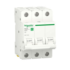 Автоматичний вимикач RESI9 Schneider Electric 6 А, 3P, крива С, 6кА  