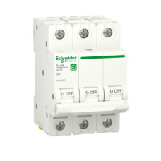 Автоматичний вимикач RESI9 Schneider Electric 63 А, 3P, крива В, 6кА   