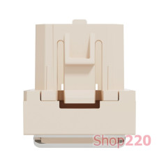 Накладка RJ45 1 модуль Бежевая Unica New