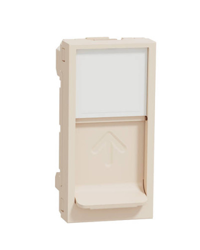 Центральна плата RJ45 Keystone/Systimax 1 модуль Бежева Unica New
