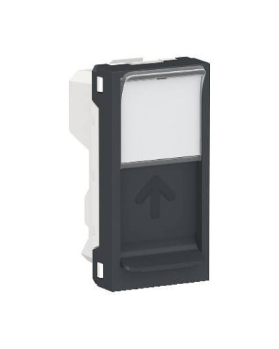 Центральная плата RJ45Keystone/Systimax 1 модуль антрацит