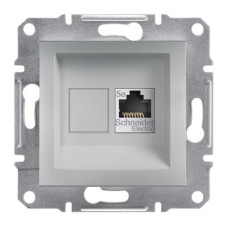РОЗЕТКА КОМП'ЮТЕРНА RJ45 STP КАТ. 5Е ASFORA АЛЮМІНІЙ