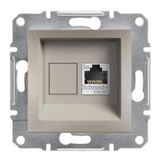 РОЗЕТКА КОМП'ЮТЕРНА RJ45 STP КАТ. 5Е ASFORA БРОНЗА
