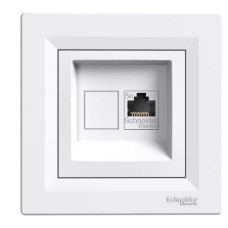 РОЗЕТКА КОМП'ЮТЕРНА RJ45 STP КАТ. 5Е БІЛА ASFORA