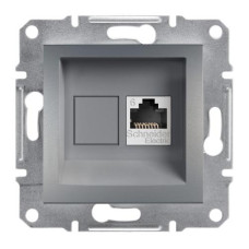 РОЗЕТКА КОМПЬЮТЕРНАЯ RJ45 UTP КАТ.6 ASFORA СТАЛЬ
