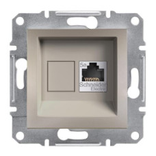 РОЗЕТКА КОМПЬЮТЕРНАЯ RJ45 UTP КАТ. 5Е ASFORA БРОНЗА