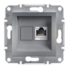 РОЗЕТКА КОМПЬЮТЕРНАЯ RJ45 UTP КАТ. 5Е ASFORA СТАЛЬ