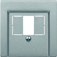 Накладка для телекомунікаційних розеток ТАЕ, алюміній, System M, Merten, Schneider Electric MTN297960