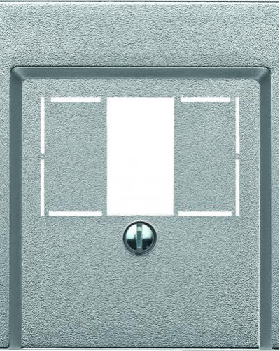 Накладка для телекомунікаційних розеток ТАЕ, алюміній, System M, Merten, Schneider Electric MTN297960