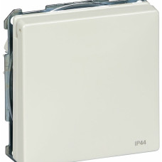 Механизм розетки SCHUKO IP44 с крышкой и защитными шторками, полярно-белый, Merten Antique Schneider Electric MTN2314-4019
