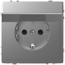 Механизм розетки SCHUKO с крышкой с защитными шторками, бежевый Merten SD Antique Artec Schneider Electric MTN2310-4044