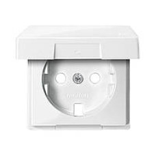 Центральная плата с крышкой для механизма розеток SCHUKO, полярно-белый, Merten System M Schneider Electric MTN2341-0319