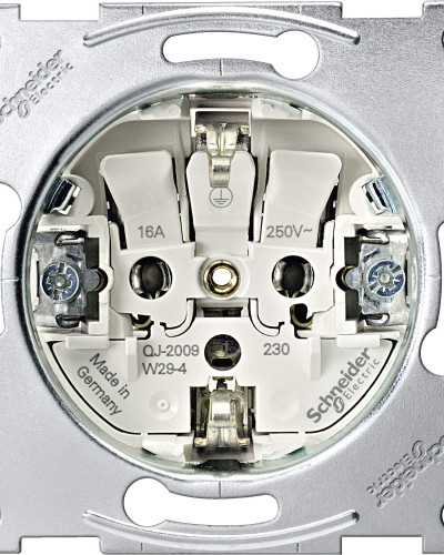 Механізм розетки SCHUKO з заземляючим контактом, System M, Merten Schneider Electric MTN2300-0000