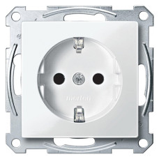 Механизм розетки SCHUKO с защитными шторками, полярно-белый
System M Merten Shneider Electric MTN2300-0319