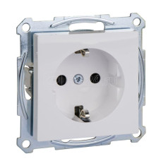 Механизм розетки SCHUKO с защитными шторками, активно-белый, 
System M Merten Shneider Electric MTN2300-0325