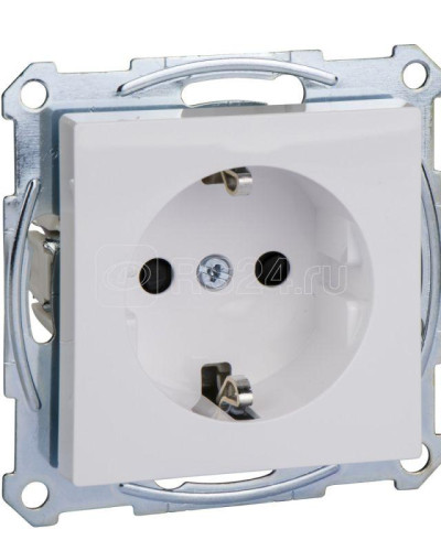 Механизм розетки SCHUKO с защитными шторками, активно-белый, 
System M Merten Shneider Electric MTN2300-0325