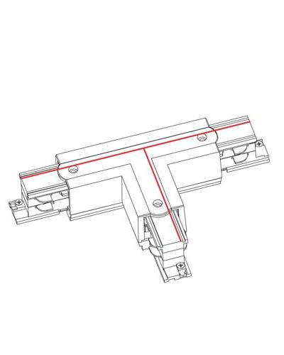З'єднувач Nowodvorski CTLS POWER T CONNECTOR LEFT 1 WHITE (T-L1) CN
