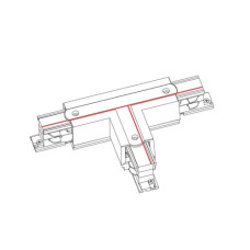 З'єднувач Nowodvorski CTLS POWER T CONNECTOR LEFT 2 WHITE (T-L2) CN