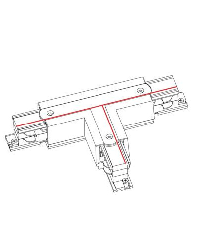 З'єднувач Nowodvorski CTLS POWER T CONNECTOR LEFT 2 WHITE (T-L2) CN