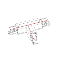 З'єднувач Nowodvorski CTLS POWER T CONNECTOR RIGHT 1 WHITE (T-R1) CN