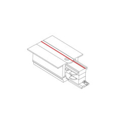З'єднувач Nowodvorski CTLS RECESSED POWER END CAP, LEFT (PE-L) WHITE CN