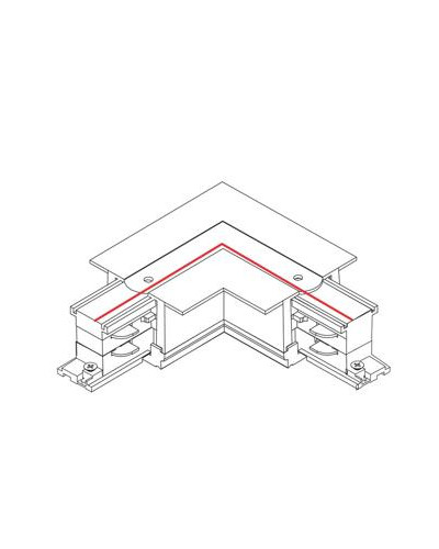 З'єднувач Nowodvorski CTLS RECESSED POWER L CONNECTOR, RIGHT (L-R) WHITE CN