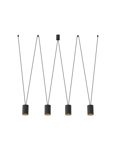 Світильник підвіс Nowodvorski MORE TONE IV BLACK/GOLD PL