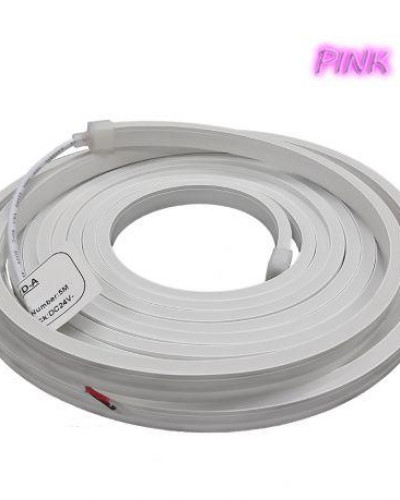 Светодиодный неон 2835-120-IP65-Pk-6-24 W16C0TD-A розовый