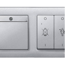 Центральная накладка механизма выключателя с замком, алюминий, System M, Merten, Schneider Electric MTN313960