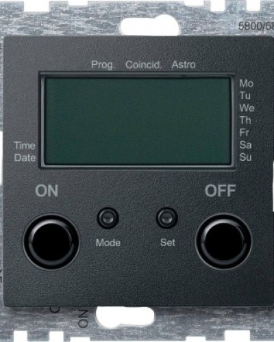 Вимикач часу, антрацит,System M, Merten Schneider Electric MTN586014