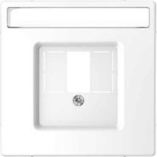 Центральная плата для TAE/Audio/USB с полем для надписи, Никель, MERTEN D-Life Schneider Electric MTN4250-6050