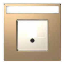 Центральная плата для TAE/Audio/USB с полем для надписи, Шампань, MERTEN D-Life Schneider Electric MTN4250-6051
