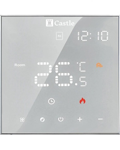 Терморегулятор программируемый для электрического теплого пола Castle AC602H (Белый) WI-Fi
