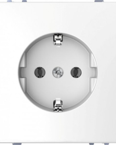 Центральна накладка TV розетки, 2/3 отвори, нержавіюча сталь  Merten System Design, Schneider Electric MTN4123-6035