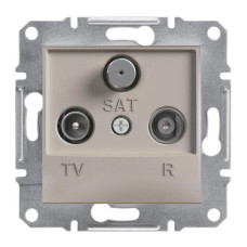 TV-R-SAT РОЗЕТКА 8dB ПРОХОДНАЯ ASFORA БРОНЗА