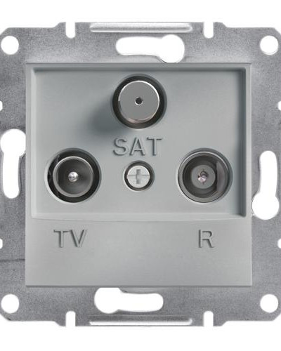 TV-R-SAT РОЗЕТКА КОНЕЧНАЯ ASFORA АЛЮМИНИЙ