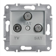 TV-SAT-SAT РОЗЕТКА КОНЕЧНАЯ ASFORA АЛЮМИНИЙ