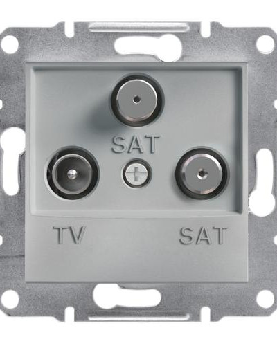 TV-SAT-SAT РОЗЕТКА КОНЕЧНАЯ ASFORA АЛЮМИНИЙ