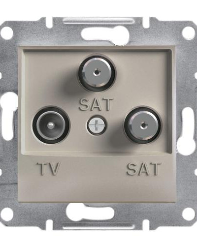 TV-SAT-SAT РОЗЕТКА КОНЕЧНАЯ ASFORA БРОНЗА