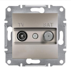 TV-SAT РОЗЕТКА 4dB ПРОХОДНАЯ ASFORA БРОНЗА