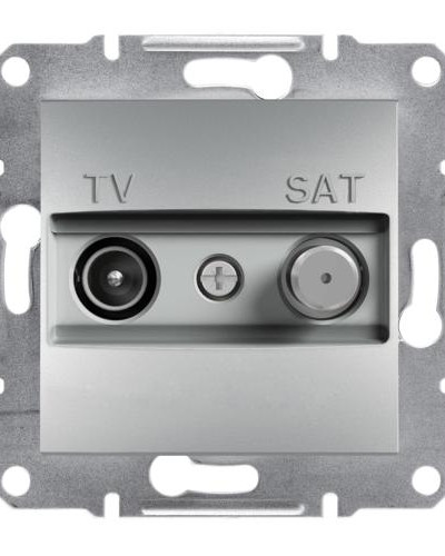 TV-SAT РОЗЕТКА КОНЕЧНАЯ ASFORA АЛЮМИНИЙ
