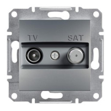 TV-SAT РОЗЕТКА КОНЕЧНАЯ ASFORA СТАЛЬ