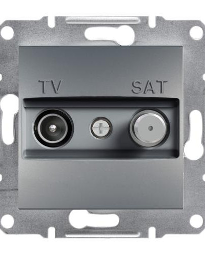 TV-SAT РОЗЕТКА КОНЕЧНАЯ ASFORA СТАЛЬ