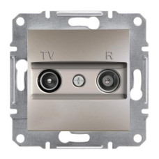 TV/R РОЗЕТКА 8dB ПРОХОДНАЯ ASFORA БРОНЗА