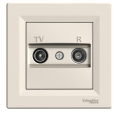 TV/R Розетка 8dB ПРОХОДНАЯ КРЕМ ASFORA